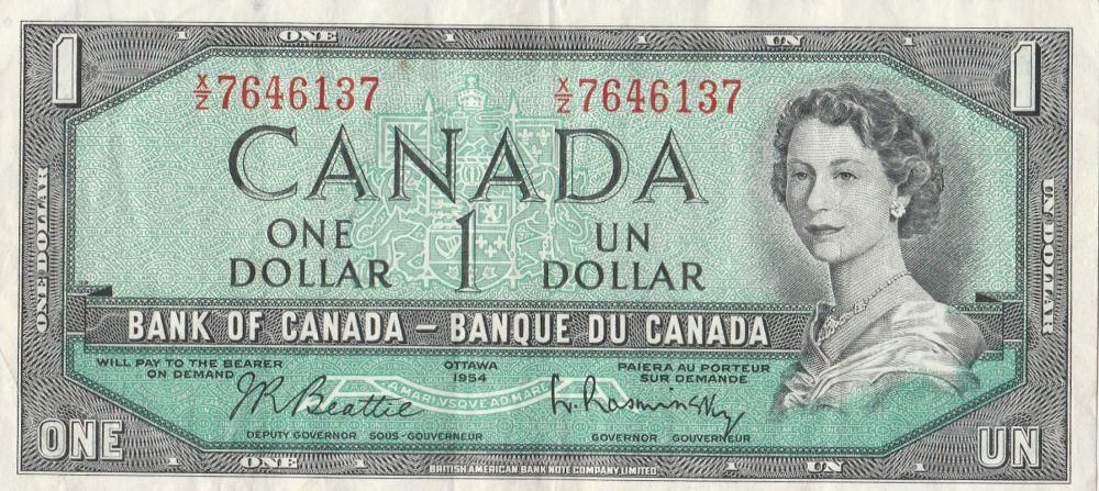 دولار كندي إصدار سنة 1954 ميلادي