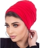 Women's Turban Cotton Turban (2 Pieces) Women Hat Hijab Ladies Turban Women Bonnet Caps Headwear Turban for Women,Red