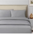 Generic 2-Piece Hotel Linen Striped Pillow Cover Set Cotton, Grey 50X75Centimeter
