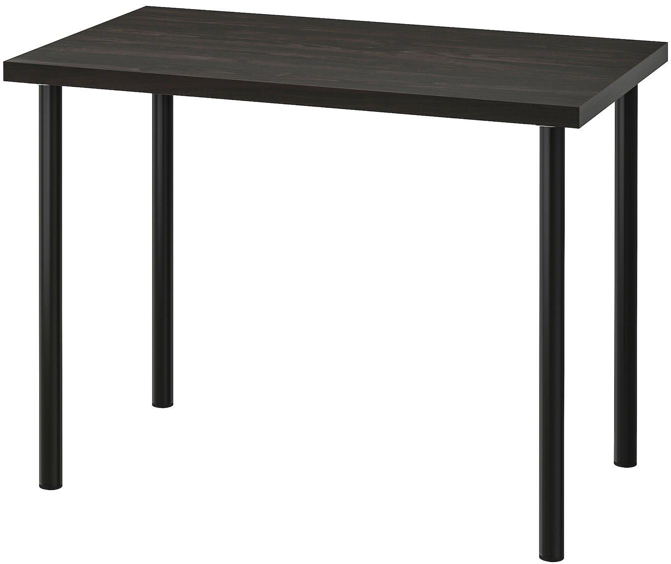 LINNMON / ADILS Desk - black-brown 100x60 cm