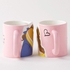 Cartoon Beauty and the Beast 3D Couple Porcelain Mug (Set of 2) 300 ML