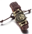 Fashion Caninehead Leather Bracelet - Brown