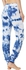 Tie Dye Pants For Women - Jogger - Sweatpants - Stretchy - Slim Blue