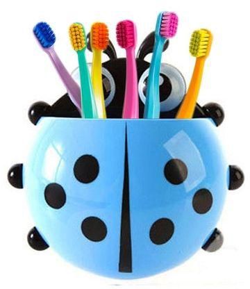Ladybug Tooth-Brush Holder Blue
