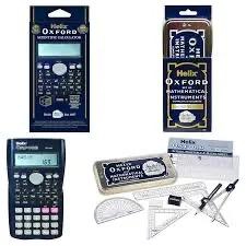 Casio 10 Digits FX82MS Calculator plus Helix Oxford Mathematical Set