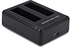 Tricome CHG - USB - AHDBT401 Dual USB Battery Charger For GoPro Hero 401 - Black