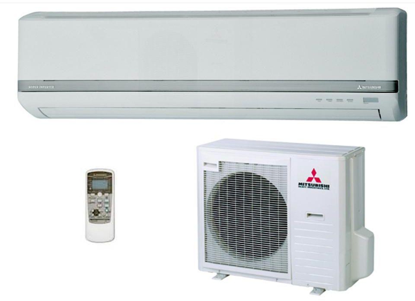 Mitsubishi 30000 BTU 2.5 ton Split Air Conditioner with 3D Air Flow & Self Cleaning Operation SRK90CL-BN