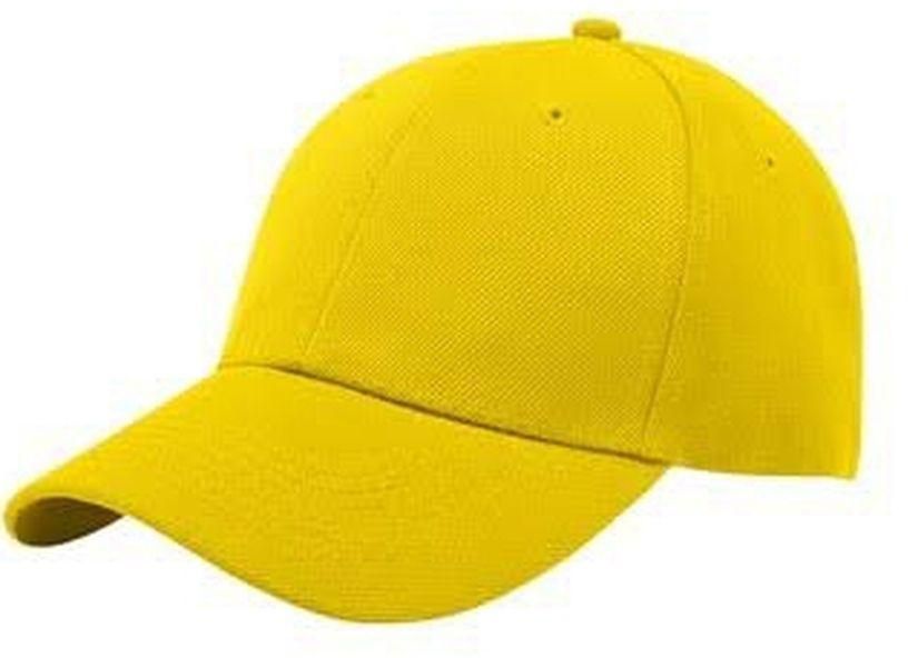 Mens Quality Single Base Ball Cap Yellow