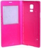 Caller ID Display  Stand Case Flip Cover for Samsung Galaxy S5 i9600-Pink