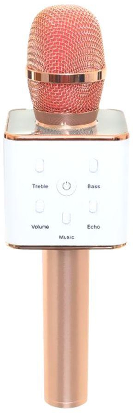 Q7 Bluetooth Karoke Microphone With Speaker 2724528904883 Rose Gold/White