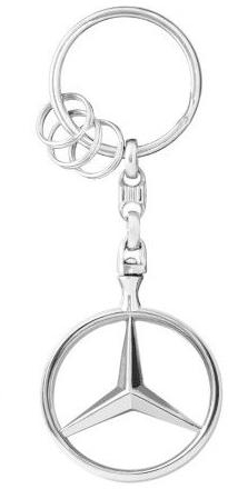 Mercedes Benz 3D Logo Key Ring