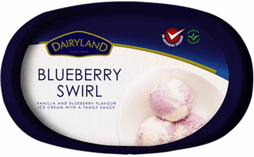 Dairyland Blueberry Swirl Ice Cream Jumbo 500ml