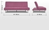Linda 3-Seater Fabric Sofa Bed