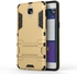 Solid PC + TPU Hybrid Case Shell with Kickstand for OnePlus 3 / 3T  - Gold