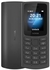 Nokia 105 4G Feature Phone With Long-Lasting Battery, Classic Quality Design , Packed Features, Classic Games, Radio, Flashlight And Plenty Of Storage Space, Dual Sim, Ram 48 Mb, Rom 128 Mb - Black