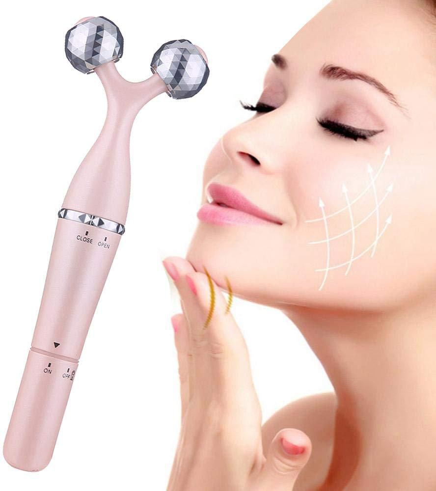 Gdeal 3-In-1 Beauty Slimming Face Massage Tool Facial Beauty Roller Vibration (2 Colors)
