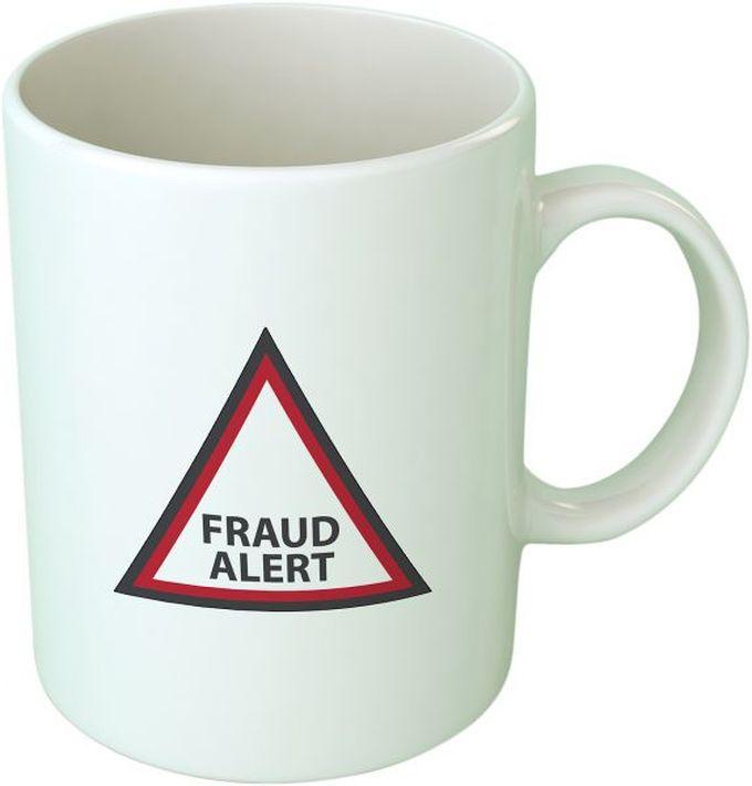 Upteetude Fraud alert Coffee Mug - White