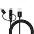 Momax One Link 3-in-1 USB A To Micro USB/Lightning/USB-C (1m) DX1 - Black