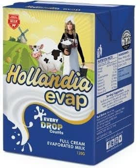Hollandia Evaporated Full Cream Milk - 120g×24pieces