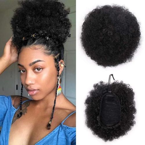 Afro puff ponytail curly hair bun extension hairpieces wig price from  kilimall in Kenya - Yaoota!