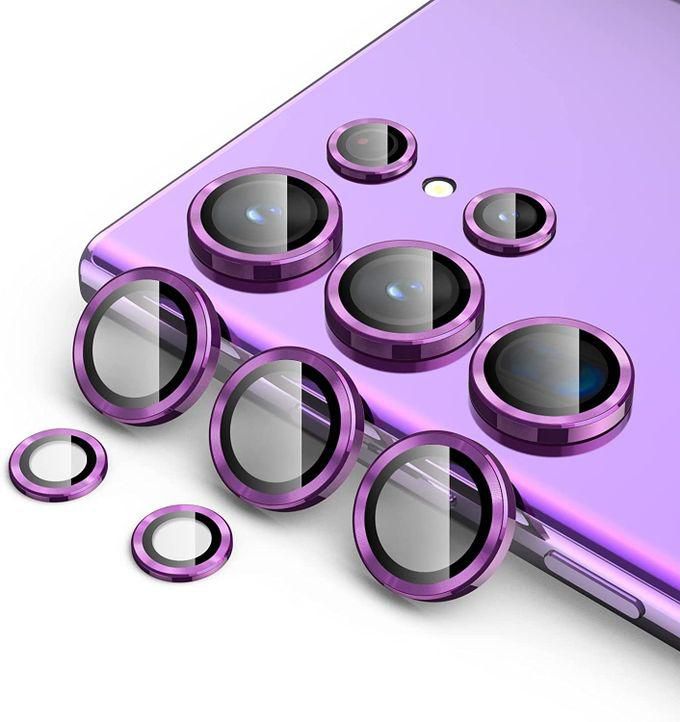 For Samsung Galaxy S22 Ultra Camera Protector Lens With Clear Tempered Glass Camera - Purple