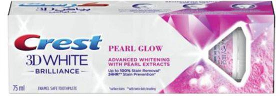 Crest 3D White Brilliance Pearl Glow Toothpaste - 75ml