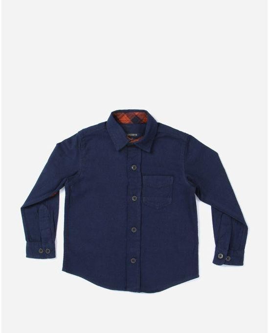 Concrete Boys Plain Shirt - Navy Blue