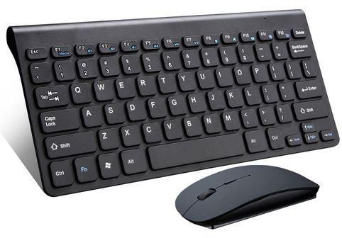 Generic Wireless Keyboard and Mouse Mini Combo (Black) with free 20000Mah Power bank of any color