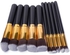 11 Pieces Black & Gold Make Up Brush Set