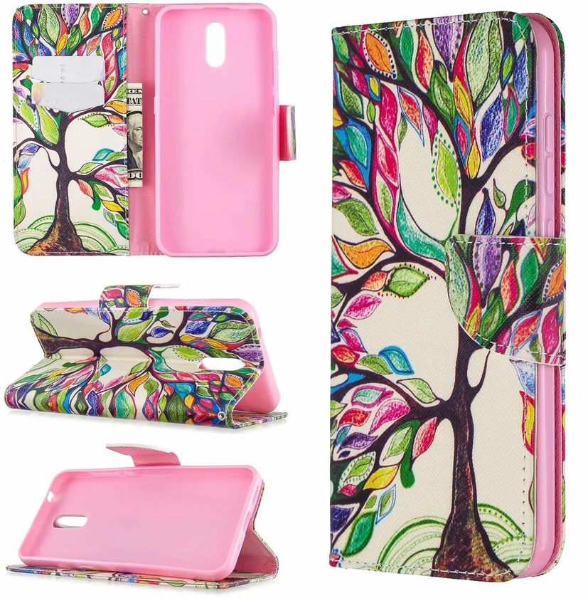 Nokia 2.3 Case, Flip PU Leather Wallet Phone Bag Cover for Nokia 2.3 - Painting tree