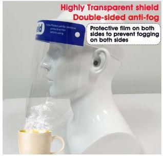 Bybigplus Anti-fog Safety Full Face Protective Face Shield Cover (Transparent)