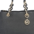 Michael Kors 30S3TCYS2L Cynthia Medium Satchel Bag for Women - Leather, Black