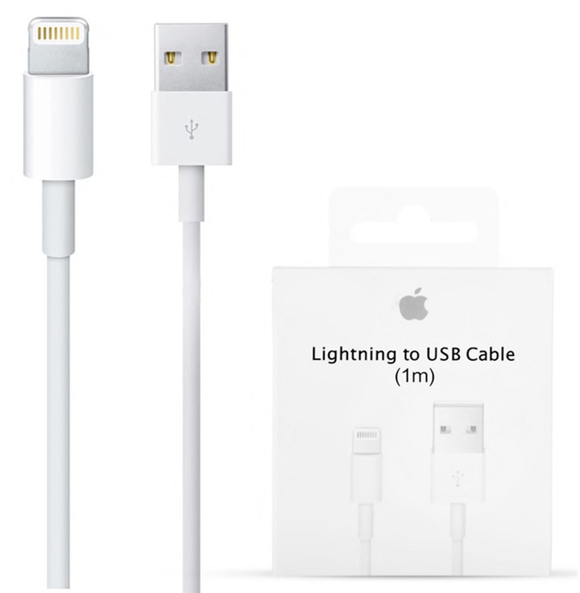 Apple lightning to USB cable for iPhone &amp; iPad, 1M, White