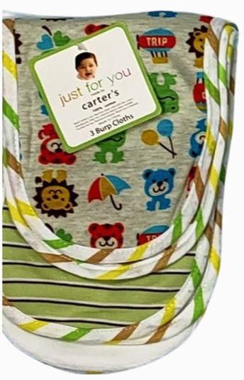 carter's baby Carter's 3 Pack Baby Burp Cloths(Assorted Colours)
