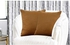 4-Piece Velvet Decorative Solid Filled Cushion Set Brown 30x30centimeter