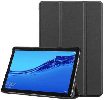 Black PU Leather Case Cover 10.1 Inch Slim Print Smart Tablet PC Funda For Huawei MediaPad M5 Lite 10 Shockproof Skin