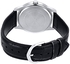 Casio MTP-V001L-1BUDF Men’s Analog Black Leather Small Dress Watch
