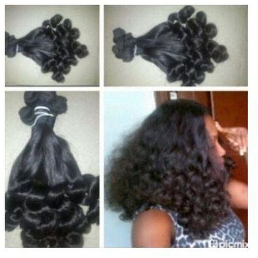 Soft Bouncy Curly Hair 4-6bundles - Natural Color