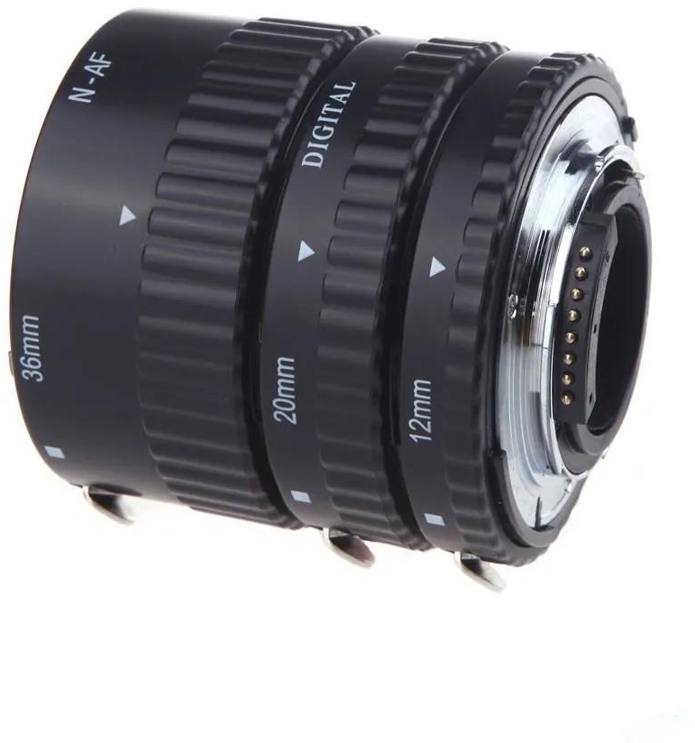 12mm 20mm 36mm Auto Focus Macro Extension Tube Set for Nikon SLR Cameras / Nikkor AF AF-S D G / VR Lens Series