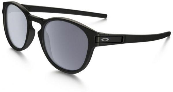 Oakley Unisex Gray Round Lens Acetate Black Frame Sunglasses
