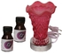 Electric Scent Oil Burner with 2 Mizaj Perfume Oil 25 ml of Arabian Nights and Musk scent