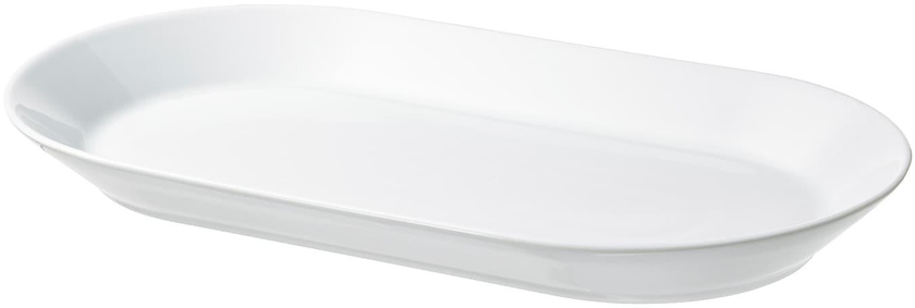 IKEA 365+ Serving plate - white 38x22 cm