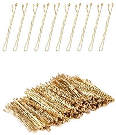 Bobby Pins Blonde Hair, 100 Pcs Blonde Bobby Pins, 2.36 Inch Premium Bobby Pin, Secure Hold Bobby Pins with store box, Hair Pins for Kids, Girls and Women