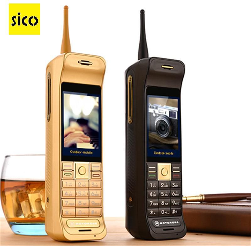 SICO Retro Stlye Antenna 16800mah Daul SIM Touch Screen Power Bank Extroverted FM Bluetooth GPRS Mobile Phone Cellphones