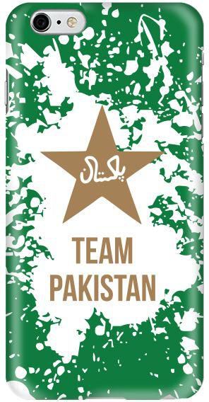 غطاء رفيع وانيق لهاتف ايفون 6Plus بلون لامع - بطبعة فريق باكستان