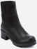 Dejavu Nubuck Leather Half Boots - Black