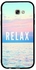غطاء حماية لهاتف سامسونج جالاكسي A7 2017 مطبوع عليه كلمة Relax