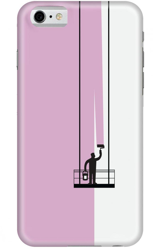 Stylizedd Apple iPhone 6 Premium Slim Snap case cover Matte Finish - Paint Hanger (Pink)