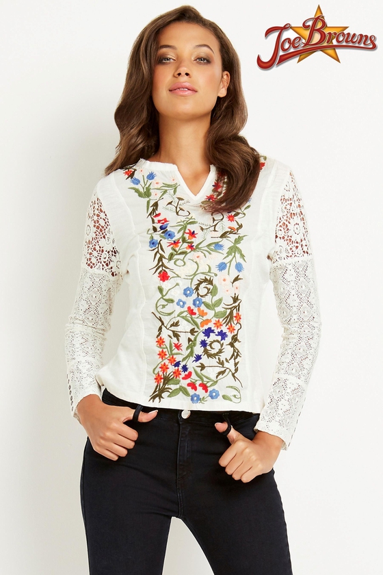 Joe Browns Floral Embroidered Top
