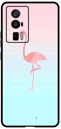 Protective Case Anti Scratch Shock Proof Bumper Cover for Xiaomi Poco F5 Pro Pink Flamingo